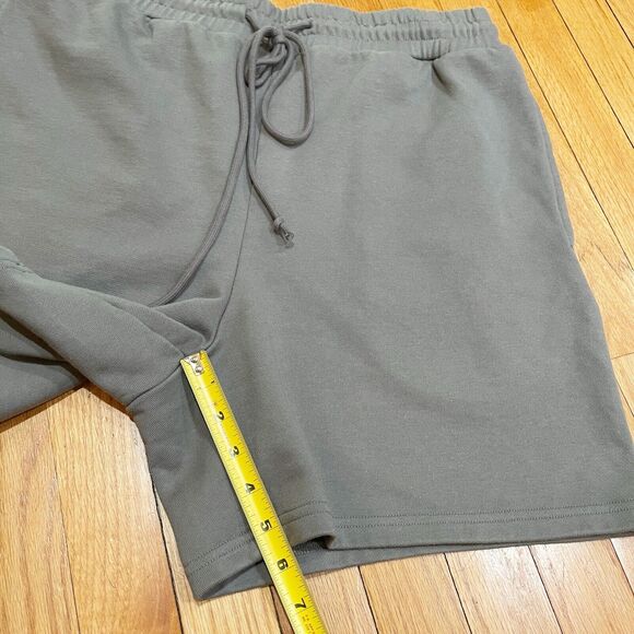 Nice Rice Poppy Atelier Mens Streetwear 5.5” Knit Shorts Size Large L Gray EUC - Picture 4 of 11